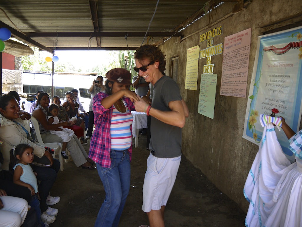 Co-founder Matt Wilson joins in a traditional Nicaraguan dance