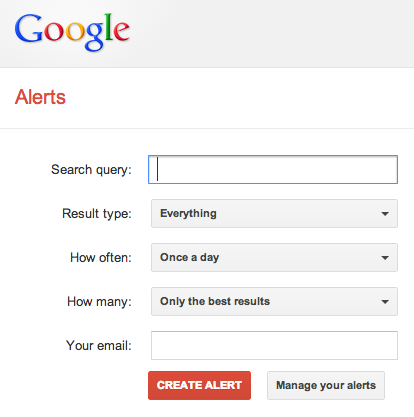 2Google alerts